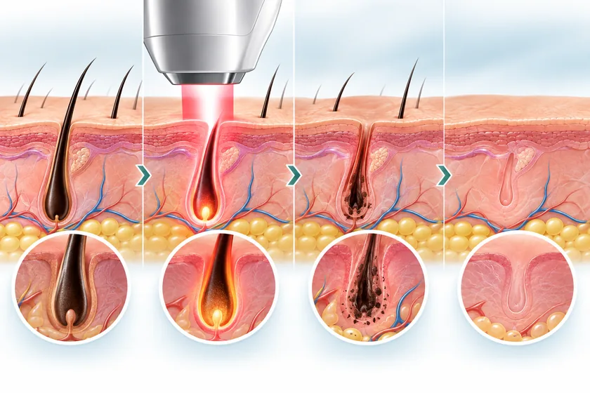 Diode laser hair removal: equipment detail